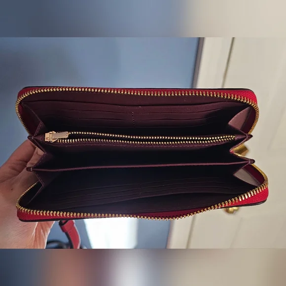 Coach Red Leather Clutch - Picture 4 of 6